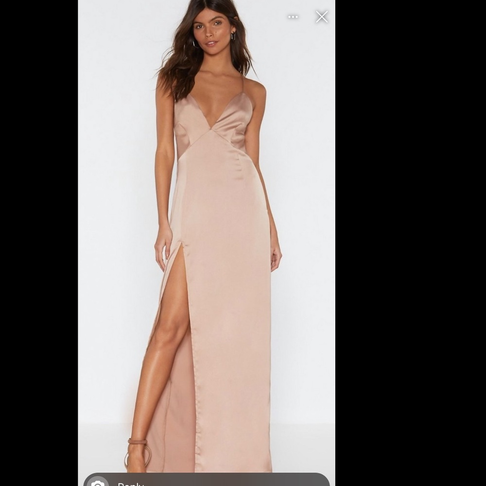 Long dress with slit